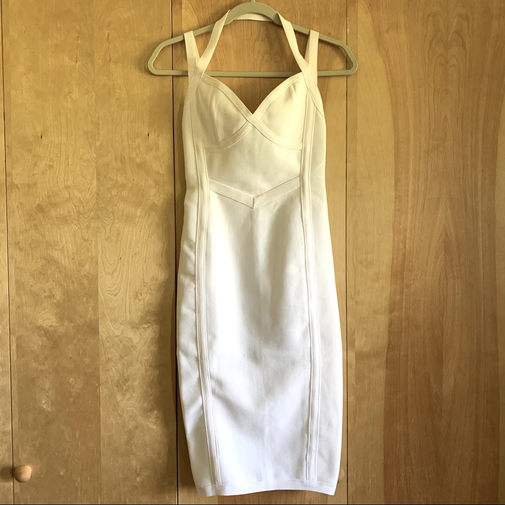 NWT White Sexy Midi Dress - Picture 4 of 10